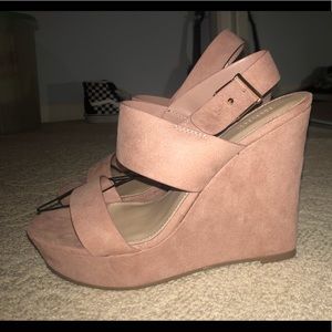 NWT Forever 21 Blush Pink Wedges